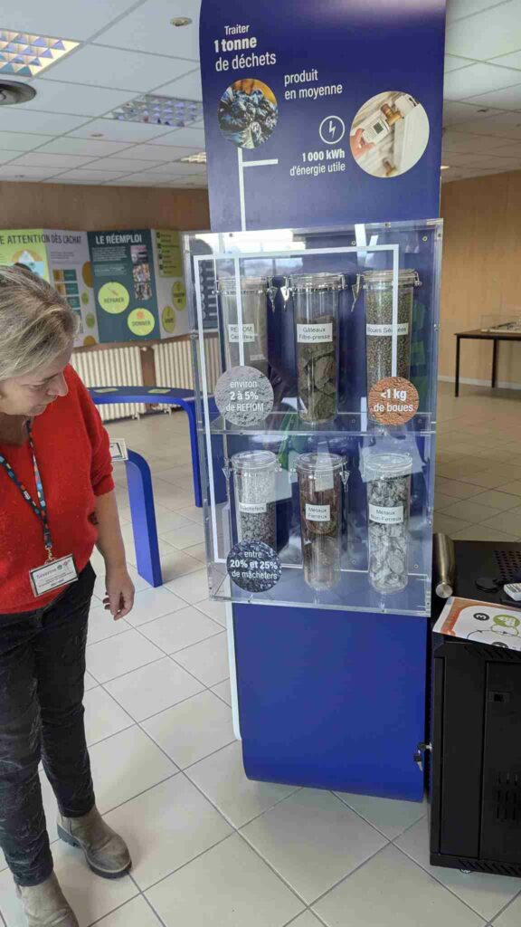 Séverine, notre hôte durant la visite