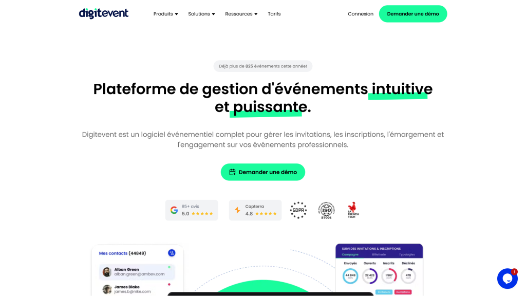 Plateforme Digievent