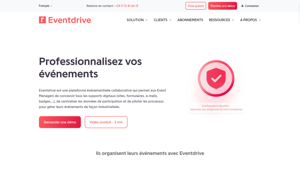 Plateforme Eventdrive