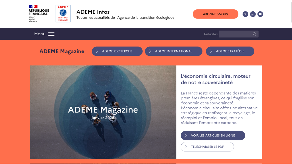 La newsletter de l'ADEME