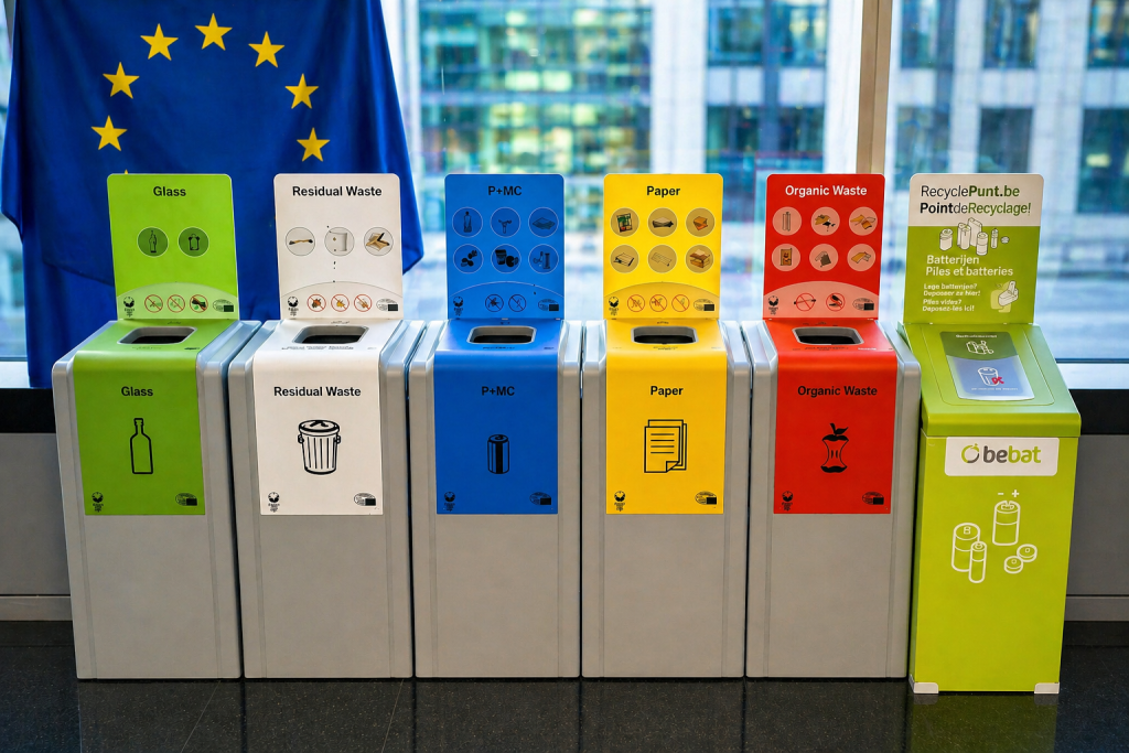 Recyclage des déchets et des biodéchets en europe